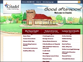 Web site www.citadelfcu.org, Citadel Federal Credit Union