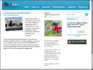 Web site www.coatesvillesavings.com, Coatesville Savings Bank